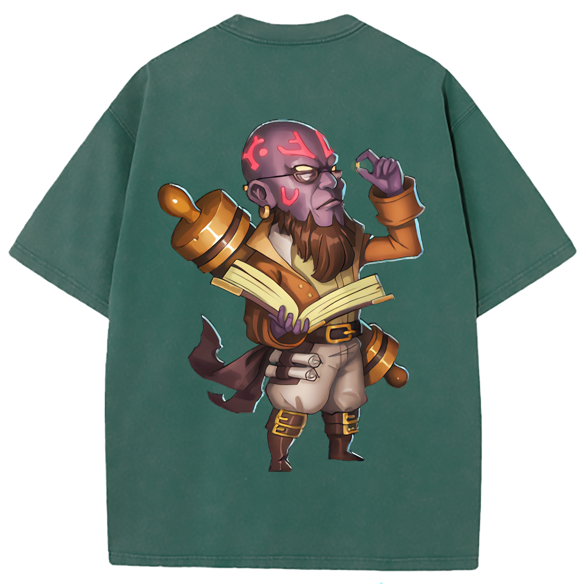 （画像用） リーグ・オブ・レジェンド League of Legends LOL 綿100% ヴィンテージ風 半袖Tシャツ（背面プリント）